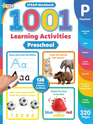 Active Minds 1001 Preschool Learning Activities: A Steam Workbook - Sequoia Children's Publishing
