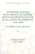 Actividad Teatral En La Regi?n de Madrid Segn Los Protocolos de Juan Garc?a de Albertos, 1634-1660: II: Estudio Y Documentos: Documents 250-422, Appendices Etc.