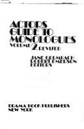 Actors Guide to Monologues