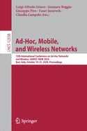 Ad-Hoc, Mobile, and Wireless Networks: 19th International Conference on Ad-Hoc Networks and Wireless, Adhoc-Now 2020, Bari, Italy, October 19-21, 2020, Proceedings