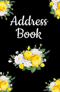 Address Book: Pretty Floral Design, Address Organizer. Tabbed in Alphabetical Order, Perfect for Keeping Track of Addresses, Email, Mobile, Work & Home Phone Numbers, Social Media & Birthdays
