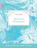 Adult Coloring Journal: Alcoholics Anonymous (Turtle Illustrations, Turquoise Marble)