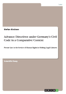 Advance Directives under Germany's Civil Code in a Comparative Context: Private Law in the Service of Human Rights in Shifting Legal Cultures