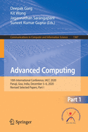 Advanced Computing: 10th International Conference, Iacc 2020, Panaji, Goa, India, December 5-6, 2020, Revised Selected Papers, Part I