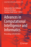 Advances in Computational Intelligence and Informatics: Proceedings of ICACII 2023