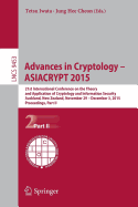 Advances in Cryptology - Asiacrypt 2015: 21st International Conference on the Theory and Application of Cryptology and Information Security, Auckland, New Zealand, November 29 -- December 3, 2015, Proceedings, Part II