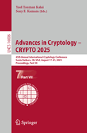 Advances in Cryptology - Crypto 2025: 45th Annual International Cryptology Conference, Santa Barbara, Ca, Usa, August 17-21, 2025, Proceedings, Part VII