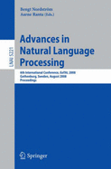 Advances in Natural Language Processing: 6th International Conference, Gotal 2008, Gothenburg, Sweden, August 25-27, 2008, Proceedings