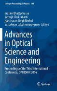 Advances in Optical Science and Engineering: Proceedings of the Third International Conference, Optronix 2016