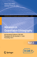 Advances in Quantitative Ethnography: 6th International Conference, ICQE 2024, Philadelphia, PA, USA, November 3-7, 2024, Proceedings, Part II