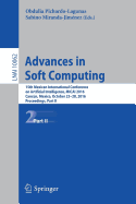 Advances in Soft Computing: 15th Mexican International Conference on Artificial Intelligence, Micai 2016, Cancun, Mexico, October 23-28, 2016, Proceedings, Part II