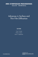 Advances in Surface and Thin Film Diffraction: Volume 208
