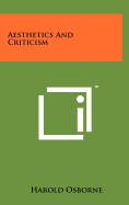Aesthetics and Criticism