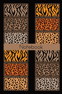 African Style Animal Print Notebook: A stylish African themed journal with Subject and Date boxes on each page to easily organise and reference your notes.