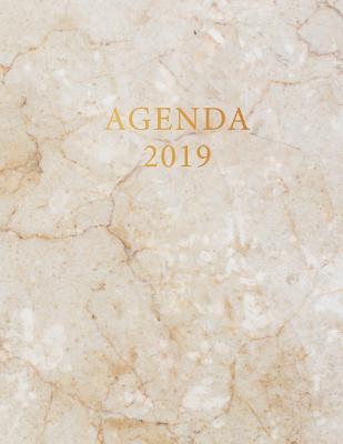 Agenda 2019: Agenda Settimanale Con Calendario 2019 - Marmo Bianco E Oro - 1 Settimana Per Pagina - Da Gennaio a Dicembre 2019 - Bode, Palode