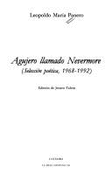 Agujero llamado Nevermore : seleccin potica, 1968-1992