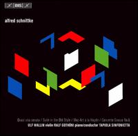 Alfred Schnittke: Quasi una sonata; Suite in the Old Style; Moz-Art  la Haydn; Concerto Grosso No. 6 - Meri Englund (violin); Ralf Gothni (piano); Tero Latvala (violin); Ulf Wallin (violin); Tapiola Sinfonietta;...