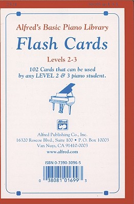 Alfred's Basic Piano Library Flash Cards, Bk 2 & 3: 102 Cards That Can Be Used by Any Level 2 & 3 Piano Student, Flash Cards - Palmer, Willard A, and Manus, Morton, and Lethco, Amanda Vick