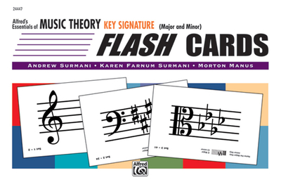 Alfred's Essentials of Music Theory: Key Signature Flash Cards (Major and Minor), Flash Cards - Surmani, Andrew, and Surmani, Karen Farnum, and Manus, Morton