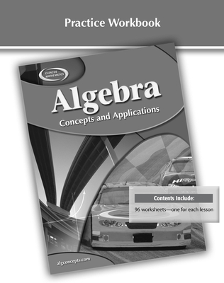 Algebra: Concepts and Applications Practice Workbook - Foster