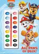 All Paws on Deck! (Paw Patrol): Activity Book with Paintbrush and 16 Watercolors