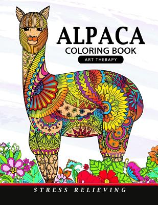 Alpaca Coloring Book: Animal Adults Coloring Book - Coloring Pages for Adults