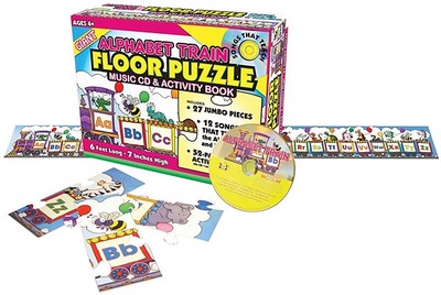 Alphabet Train Floor Puzzle Music Cd Activity Book Set By
