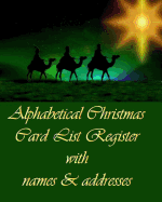 Alphabetical Christmas Card List Register with Names & Addresses