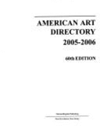 American Art Directory 2005-2006 - National Register Publishing (Creator)