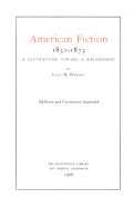 American Fiction, 1851-1875
