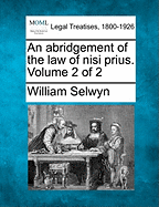 An abridgement of the law of nisi prius. Volume 2 of 2