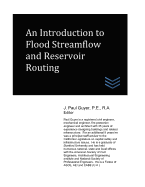 An Introduction to Flood Streamflow and Reservoir Routing