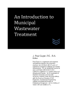 An Introduction to Municipal Wastewater Treatment