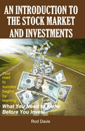 An Introduction to the Stock Market and Investments