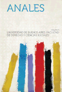 Anales Volume 5 - Sociales, Universidad De Buenos Aires F