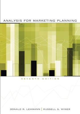 Analysis for Marketing Planning - Lehmann, Donald R, and Winer, Russell S
