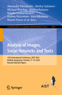 Analysis of Images, Social Networks and Texts: 12th International Conference, AIST 2024, Bishkek, Kyrgyzstan, October 17-19, 2024, Revised Selected Papers