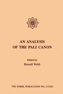 Analysis of the Pali Canon