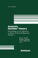 Analytic Number Theory: Proceedings of a Conference in Honor of Heini Halberstam Volume 1