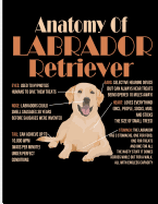 Anatomy of Labrador Retriever: Blank Lined Journal Notebook, 108 Pages, Soft Matte Cover, 8.5 X 11