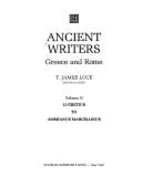 Ancient Writers: Greece & Rome - Charles Scribners & Sons Publishing (Creator)