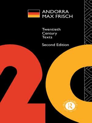 Andorra: Max Frisch - Hutchinson, Peter (Editor)