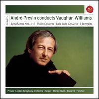 Andr Previn Conducts Vaughan Williams: Symphonies Nos. 1-9; Violin Concerto; Bass Tuba Concerto; 3 Portraits - Heather Harper (soprano); James Buswell (violin); John Fletcher (tuba); John Shirley-Quirk (baritone);...