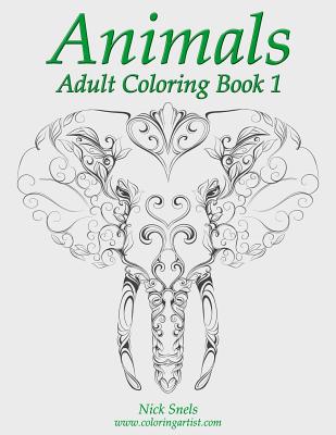 Animals Adult Coloring, Book 1 - Snels, Nick