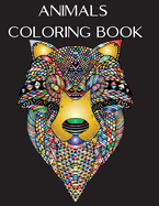 Animals Coloring Book: Stress Relieving Animals Designs for Seniors