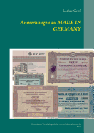 Anmerkungen zu Made in Germany: Deutschlands Wirtschaftsgeschichte von der Industrialisierung bis heute