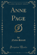 Anne Page (Classic Reprint)