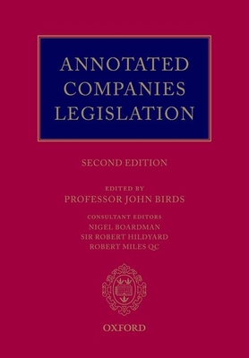 Annotated Companies Legislation - Birds, John, Professor (Editor)