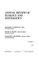 Annual Review of Ecology & Systematics