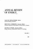 Annual Review of Energy